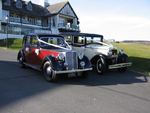 1946 Rover Fourteen P2 and 1929 Essex Super Six Challenger at a wedding in March 2010