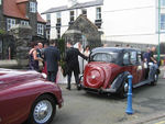 Bristol 403 and Rover 14 P2 at a wedding in July 2010