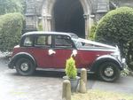 1946 Rover Fourteen P2 at a wedding on 23 June 2012