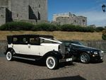 1929 Essex and Chrysler 300 Saloon at a wedding in August 2013