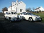 Two Mark 2 Jaguars in Old English White